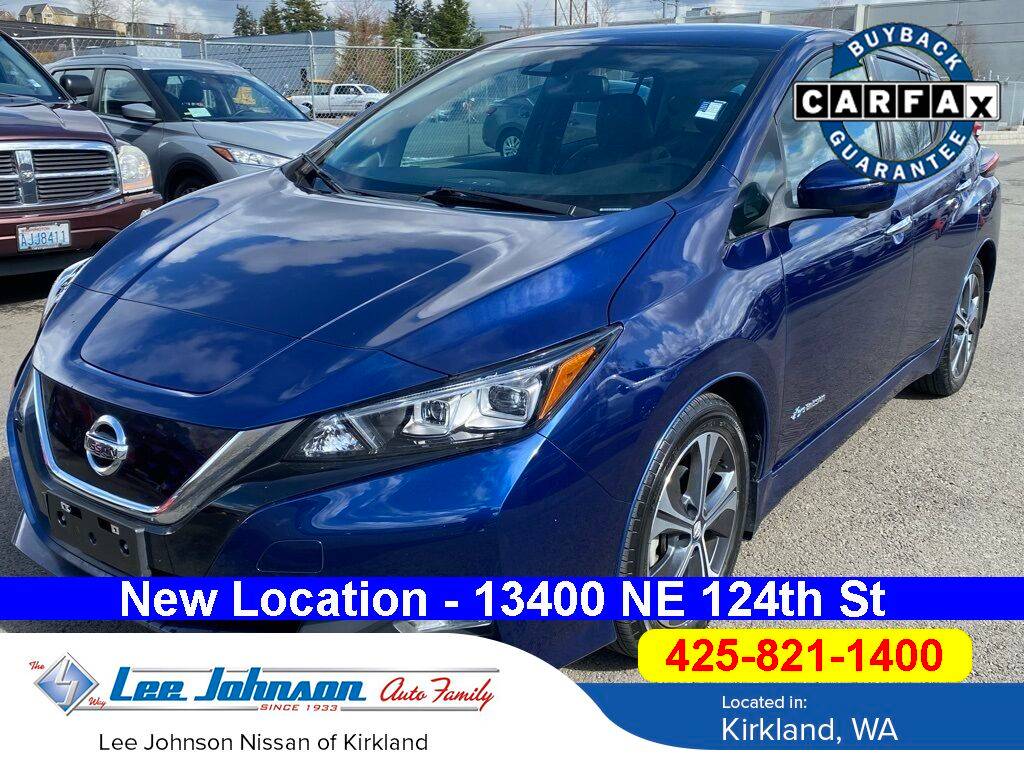 2019 Nissan LEAF SL — Hatchback — 21,168 mi — Kirkland, WA