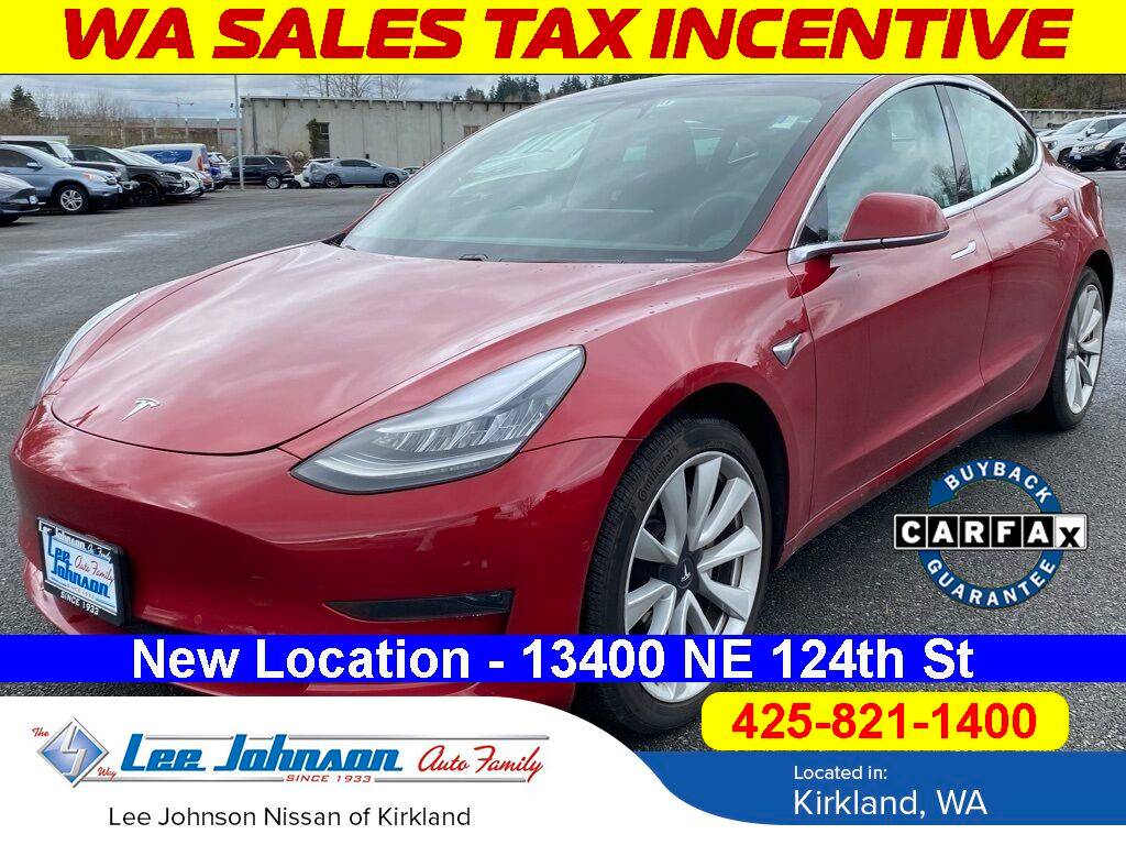 2019 Tesla Model 3 Standard Range — Sedan — 31,245 mi — Kirkland, WA