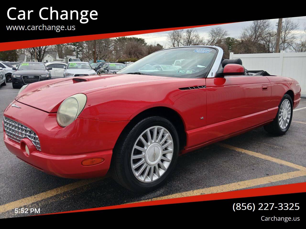 2004 Ford Thunderbird Deluxe — Convertible — 144,785 mi — Sewell, NJ