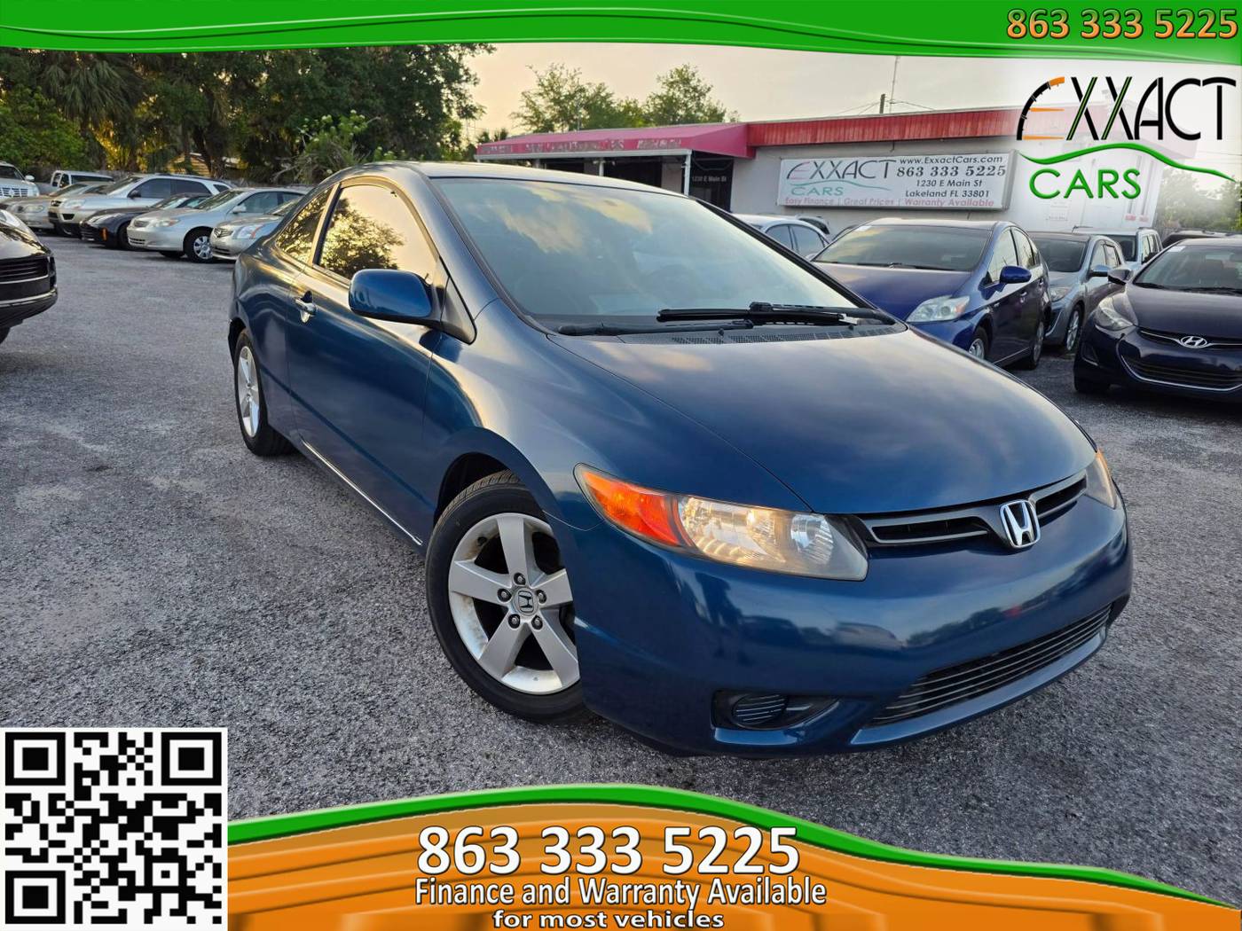 2007 Honda Civic LX — Coupe — 122,130 mi — Lakeland, FL