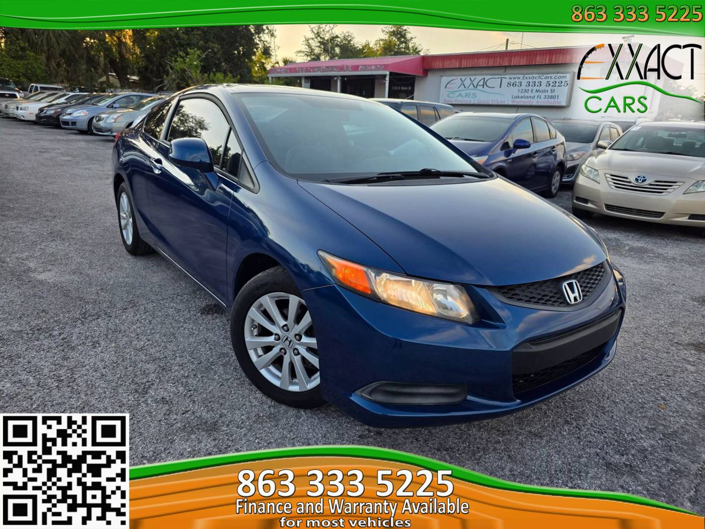 2012 Honda Civic EX — Coupe — 120,880 mi — Lakeland, FL