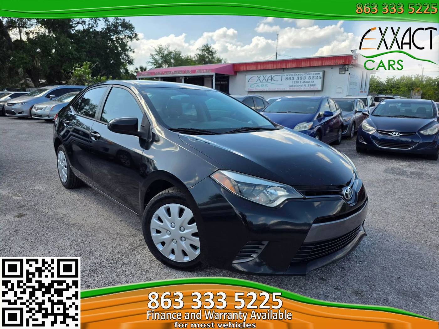 2016 Toyota Corolla LE — Sedan — 158,300 mi — Lakeland, FL