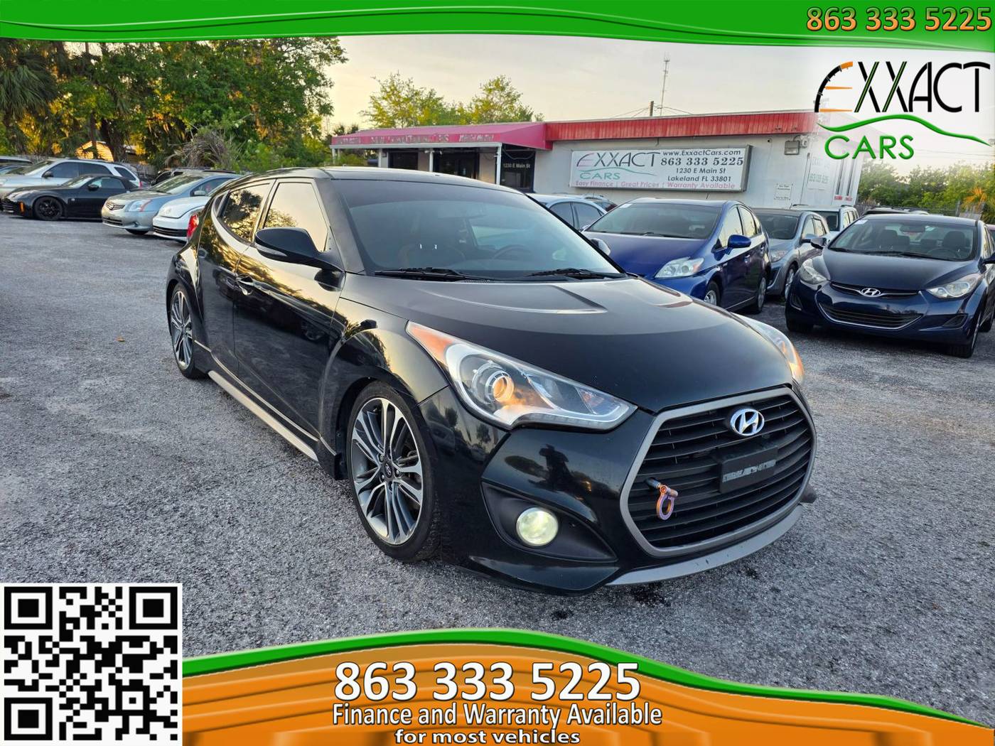 2016 Hyundai Veloster Turbo — Hatchback — 120,005 mi — Lakeland, FL
