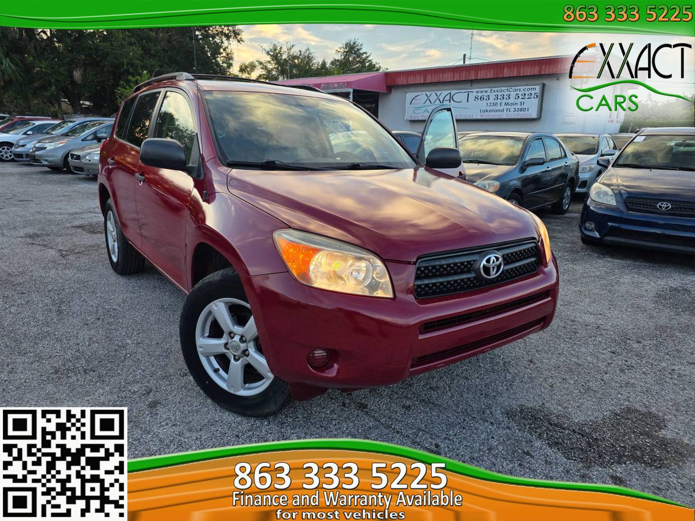 2007 Toyota RAV4 Base — SUV — 126,980 mi — Lakeland, FL
