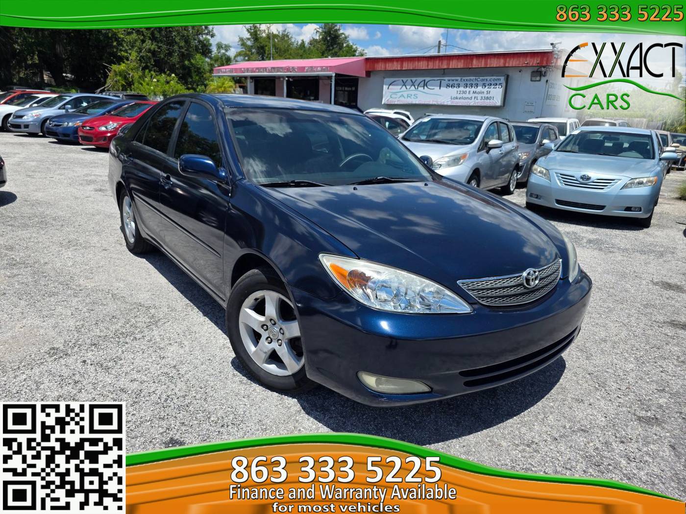 2002 Toyota Camry XLE V6 — Sedan — 176,730 mi — Lakeland, FL