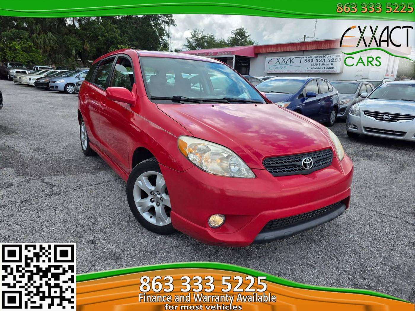 2007 Toyota Matrix XR — Wagon — 117,510 mi — Lakeland, FL