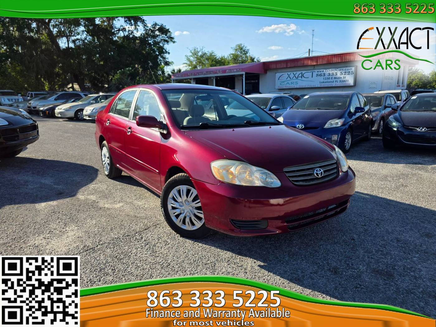 2004 Toyota Corolla LE — Sedan — 96,209 mi — Lakeland, FL