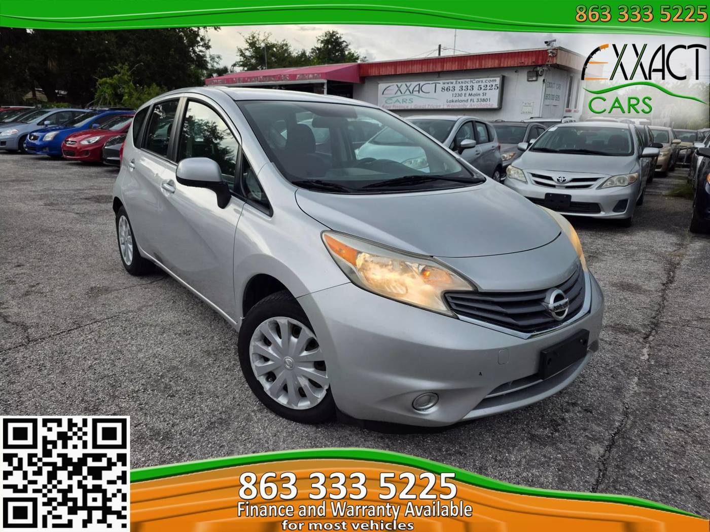 2014 Nissan Versa 1.6 S Plus — Hatchback — 116,060 mi — Lakeland, FL