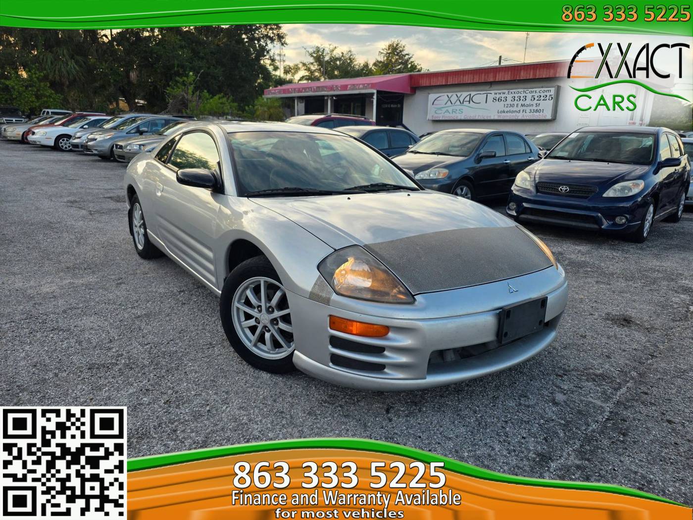 2002 Mitsubishi Eclipse GS — Coupe — 104,380 mi — Lakeland, FL