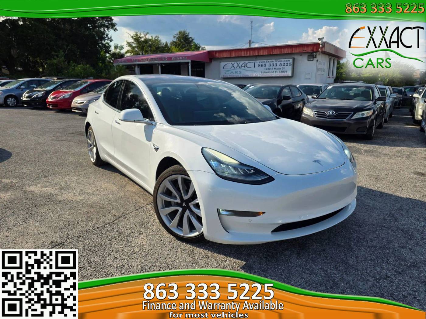 2018 Tesla Model 3 Long Range — Sedan — 88,500 mi — Lakeland, FL