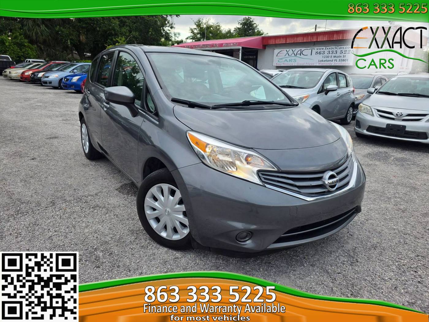2016 Nissan Versa 1.6 SV — Hatchback — 82,695 mi — Lakeland, FL