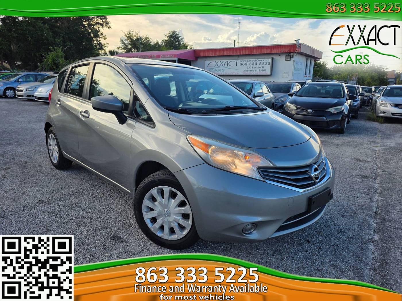 2015 Nissan Versa 1.6 S Plus — Hatchback — 99,629 mi — Lakeland, FL