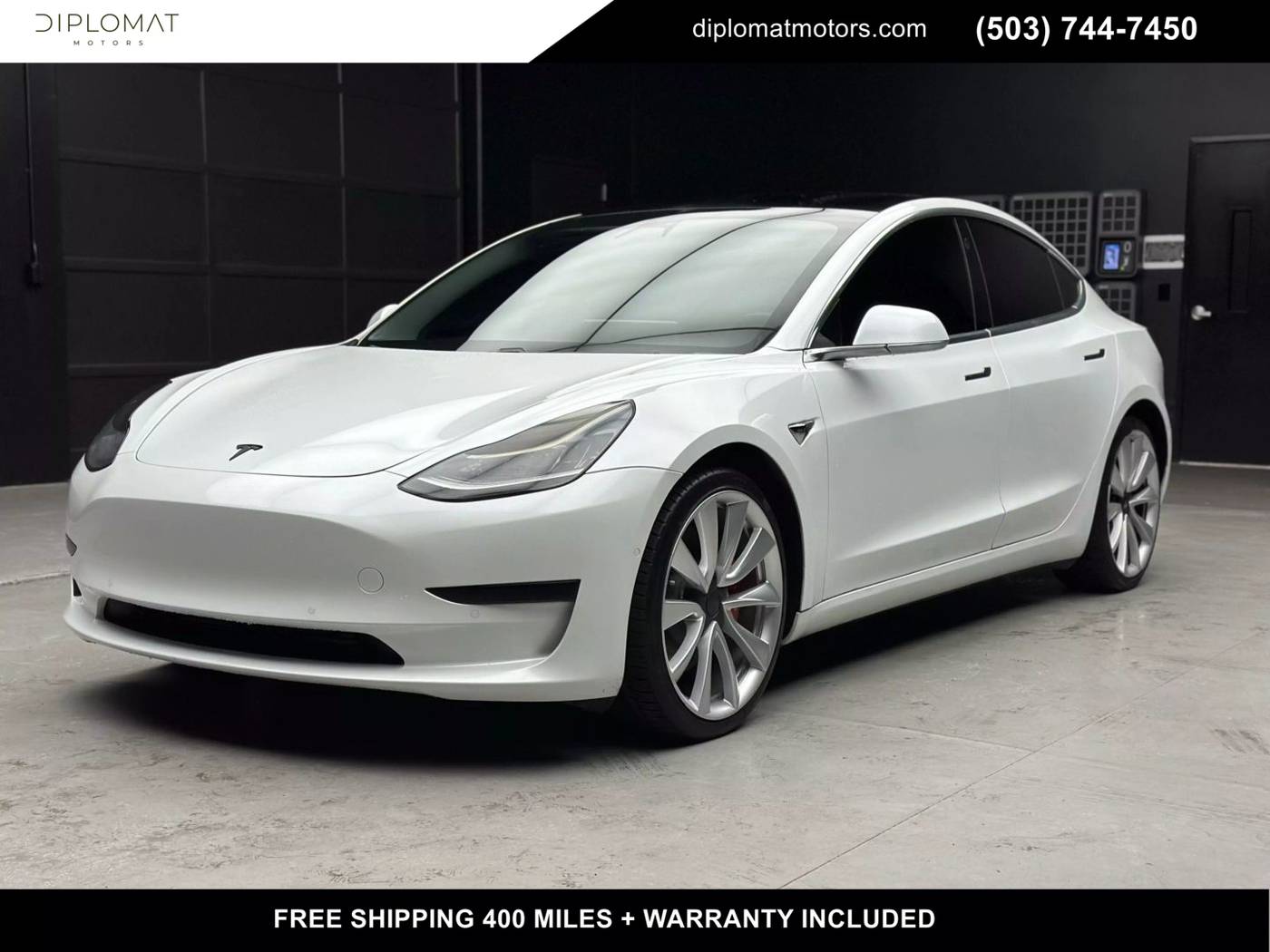 2019 Tesla Model 3 Performance — Sedan — 46,772 mi — Troutdale, OR