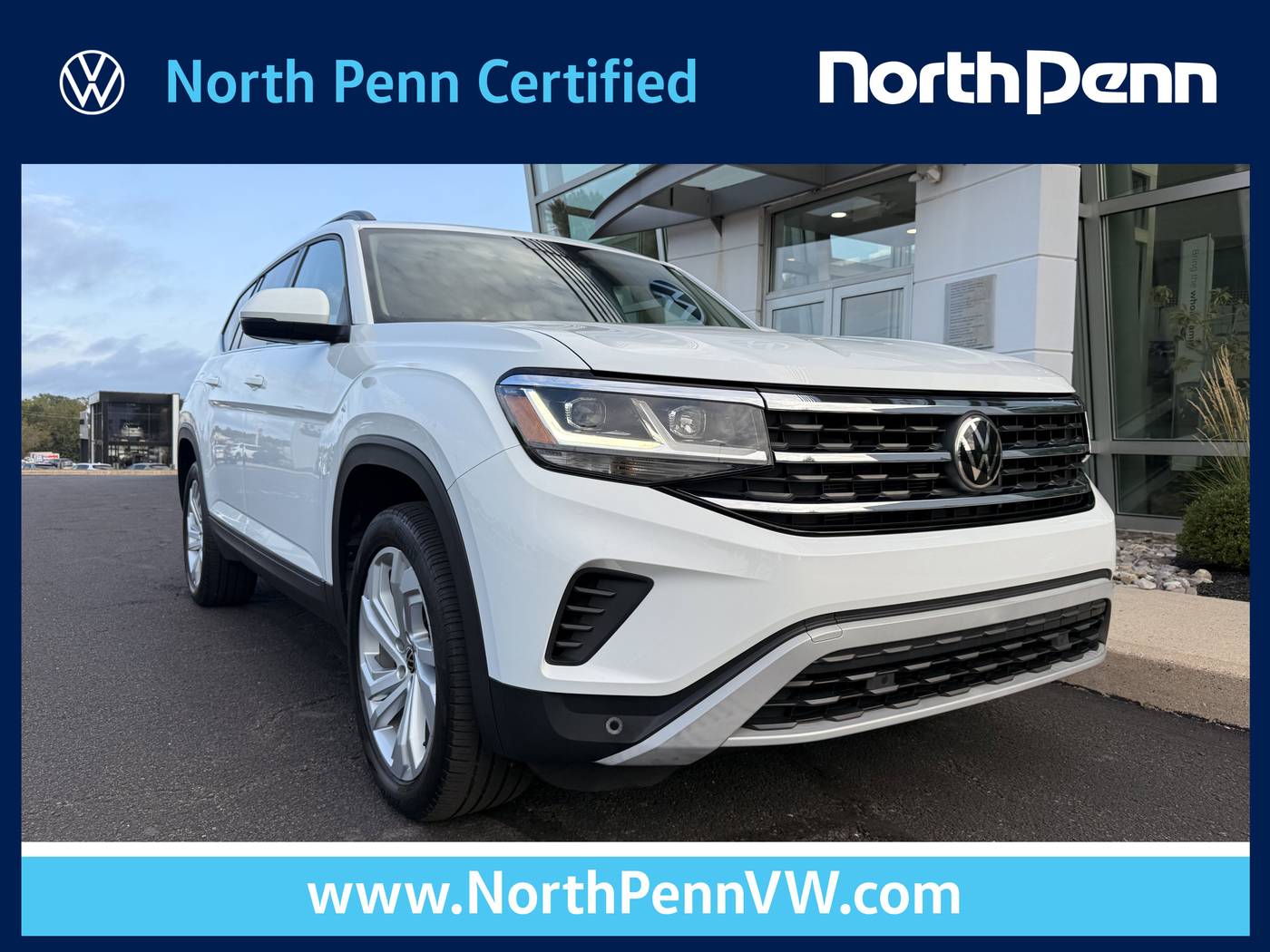 2022 Volkswagen Atlas SE with Technology — SUV — 36,663 mi — Colmar, PA
