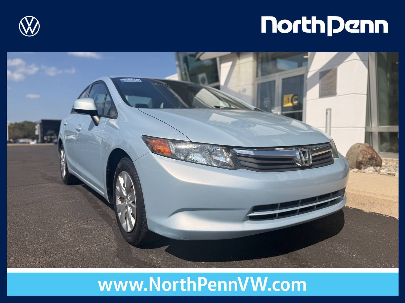 2012 Honda Civic LX — Sedan — 96,638 mi — Colmar, PA