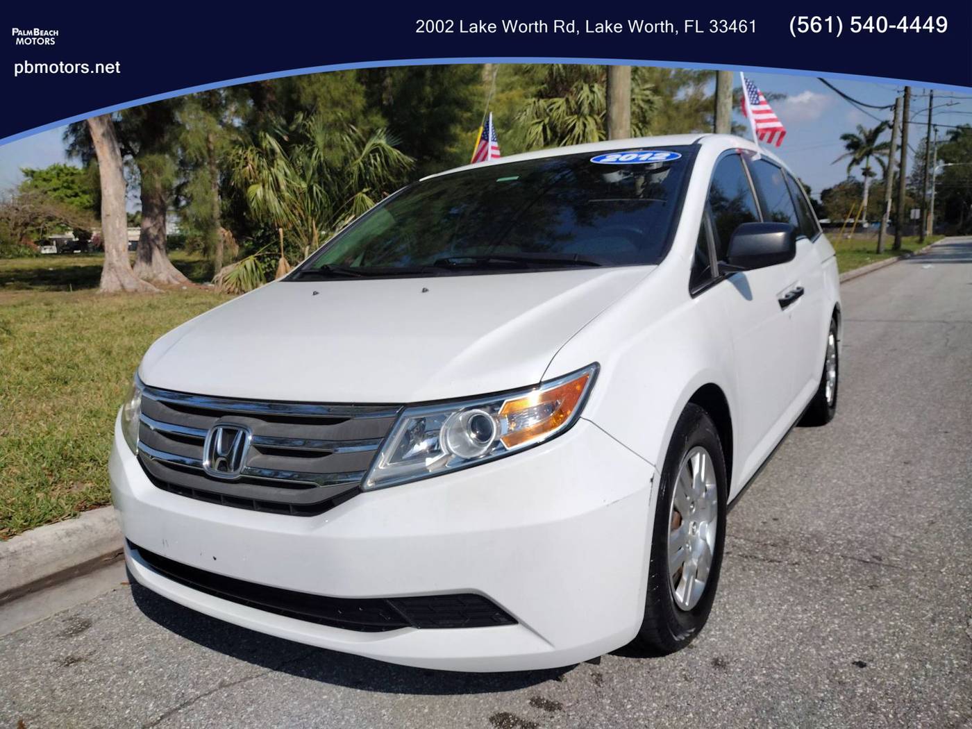 2012 Honda Odyssey LX — Minivan — 62,125 mi — Lake Worth, FL