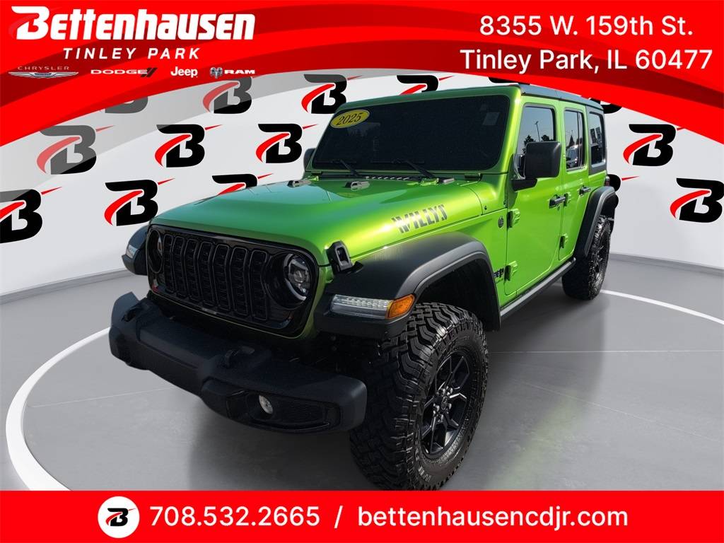 2025 Jeep Wrangler Willys — SUV — 3,572 mi — Tinley Park, IL