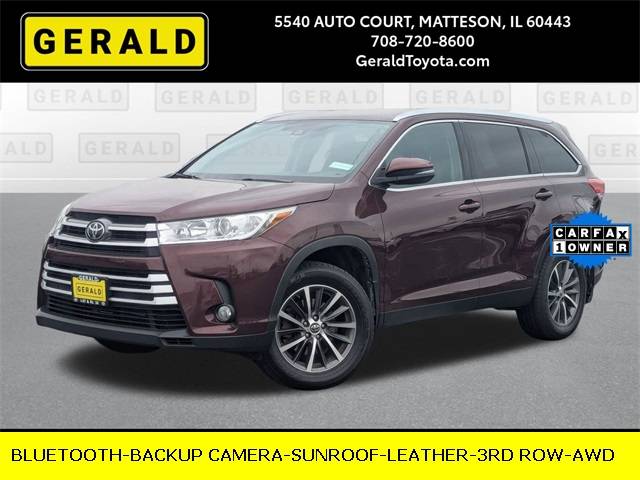 2019 Toyota Highlander XLE — SUV — 124,376 mi — Matteson, IL