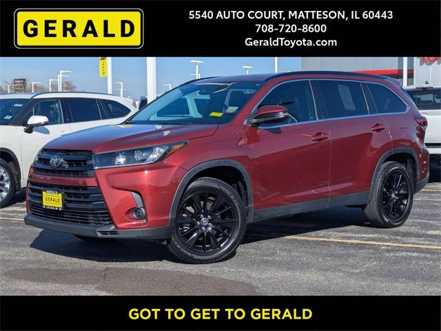2019 Toyota Highlander SE V6 — SUV — 70,388 mi — Matteson, IL