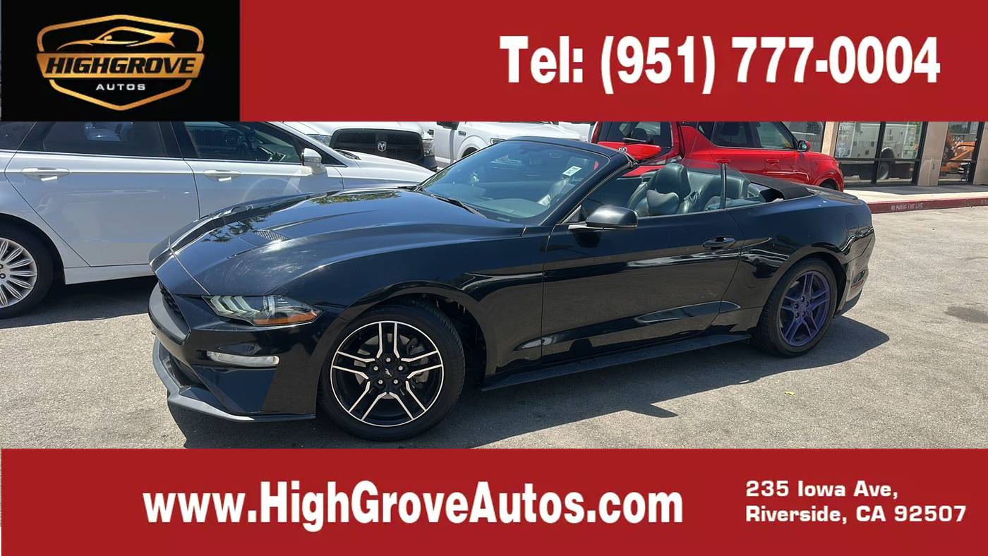 2019 Ford Mustang EcoBoost Premium — Convertible — 75,681 mi — Riverside, CA
