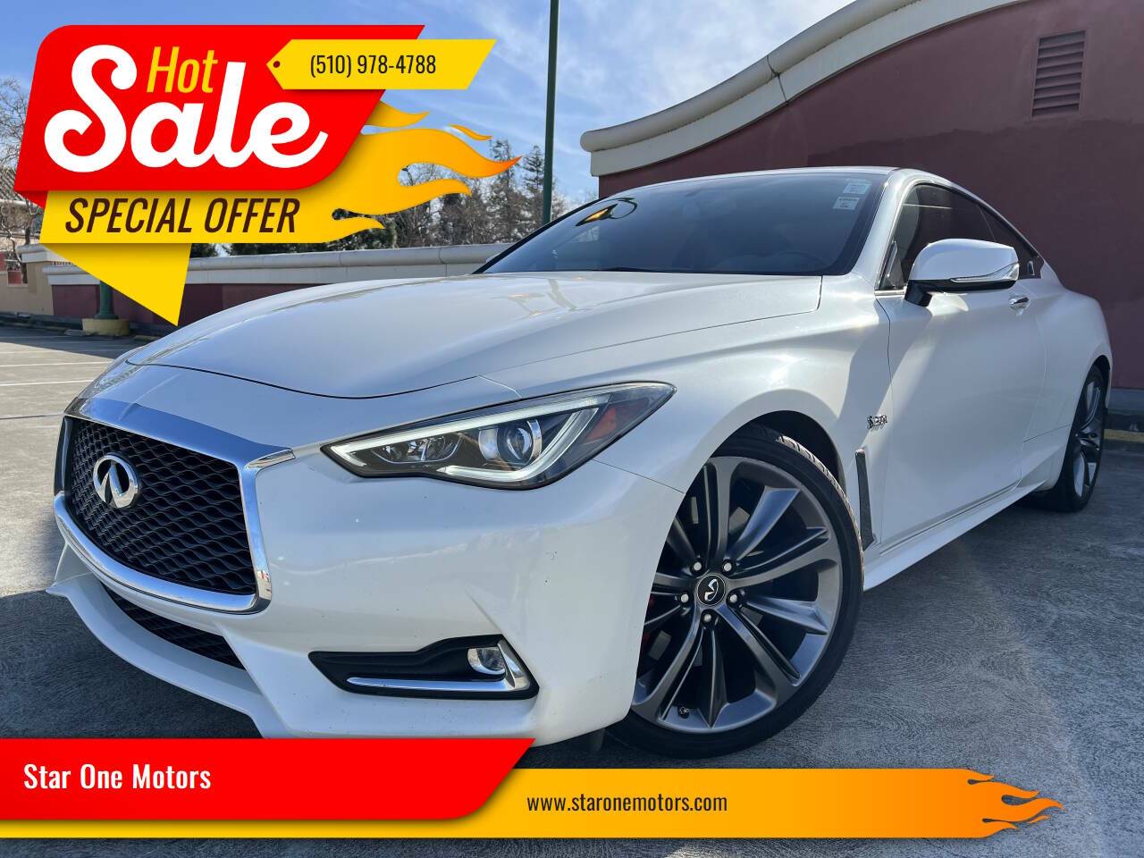 2018 INFINITI Q60 RED SPORT 400 — Coupe — 66,613 mi — Hayward, CA