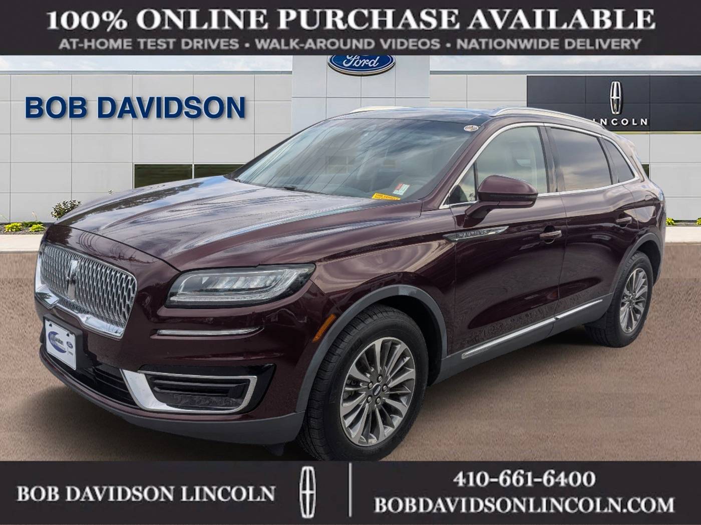 2019 Lincoln Nautilus Select — SUV — 57,144 mi — Baltimore, MD