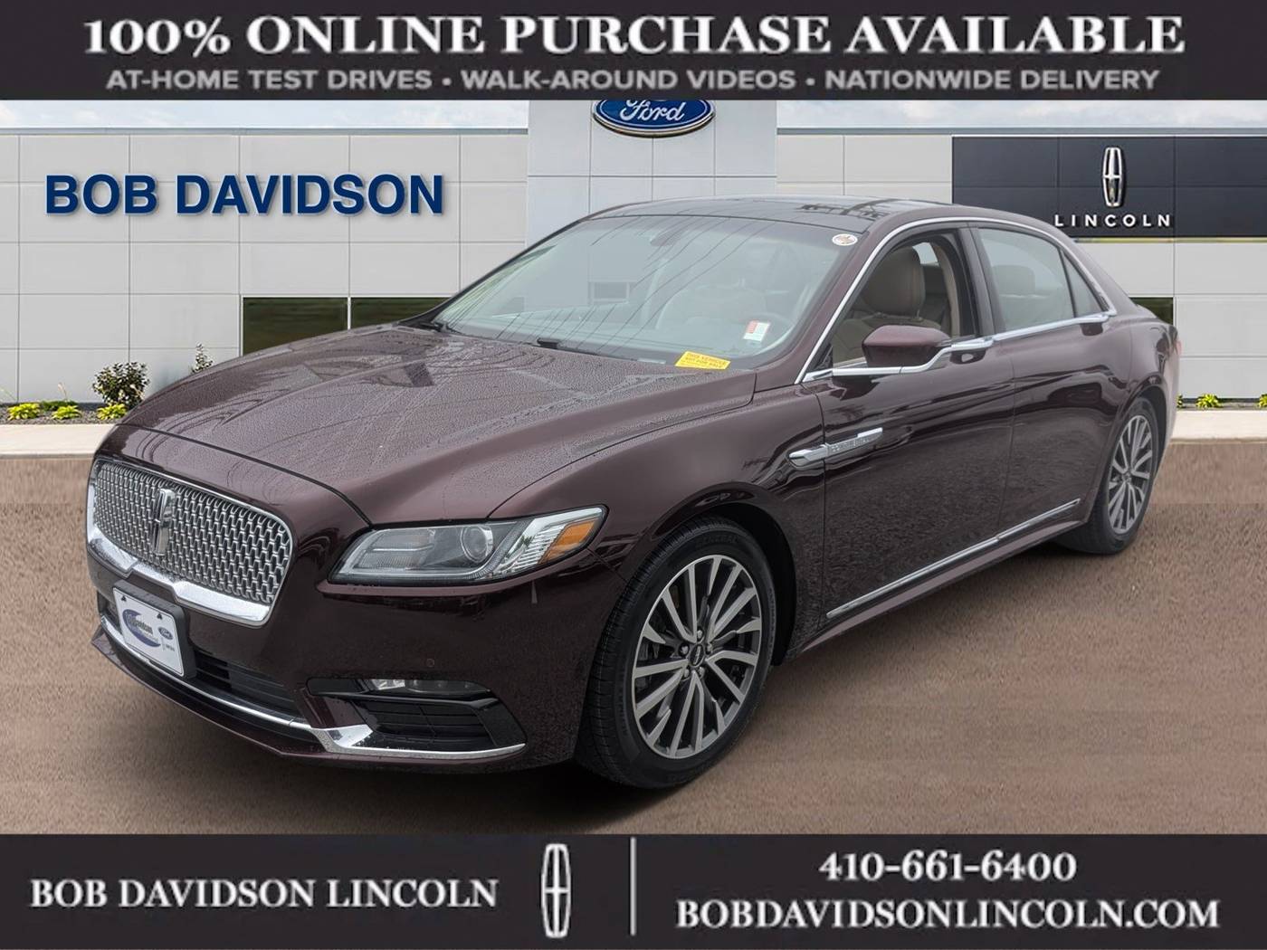 2017 Lincoln Continental Select — Sedan — 89,627 mi — Baltimore, MD