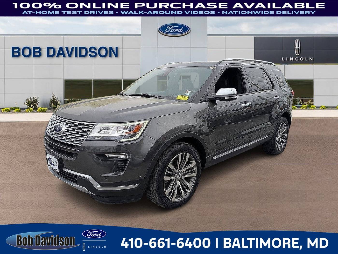 2018 Ford Explorer Platinum — SUV — 82,931 mi — Baltimore, MD