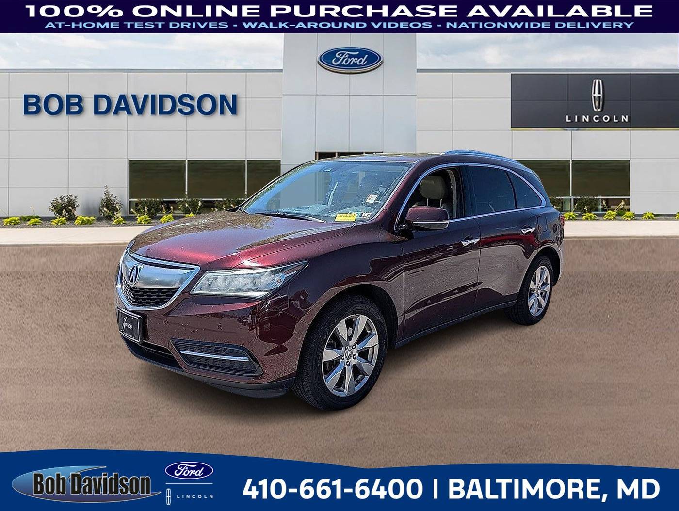 2016 Acura MDX Advance Package — SUV — 125,820 mi — Baltimore, MD