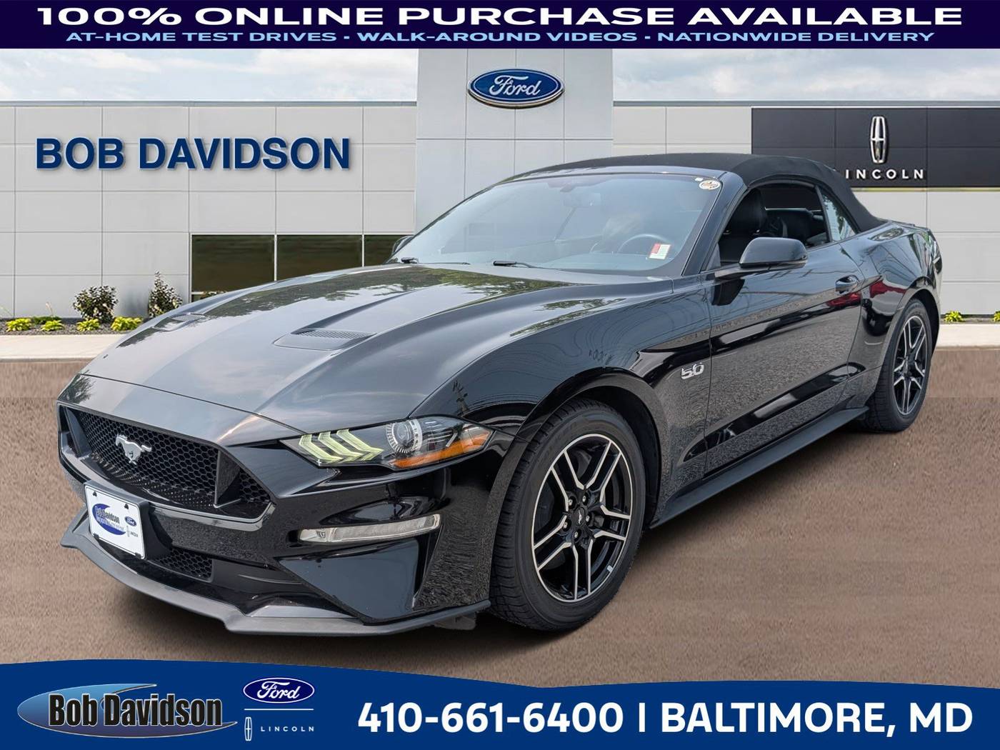 2019 Ford Mustang GT Premium — Convertible — 26,595 mi — Baltimore, MD