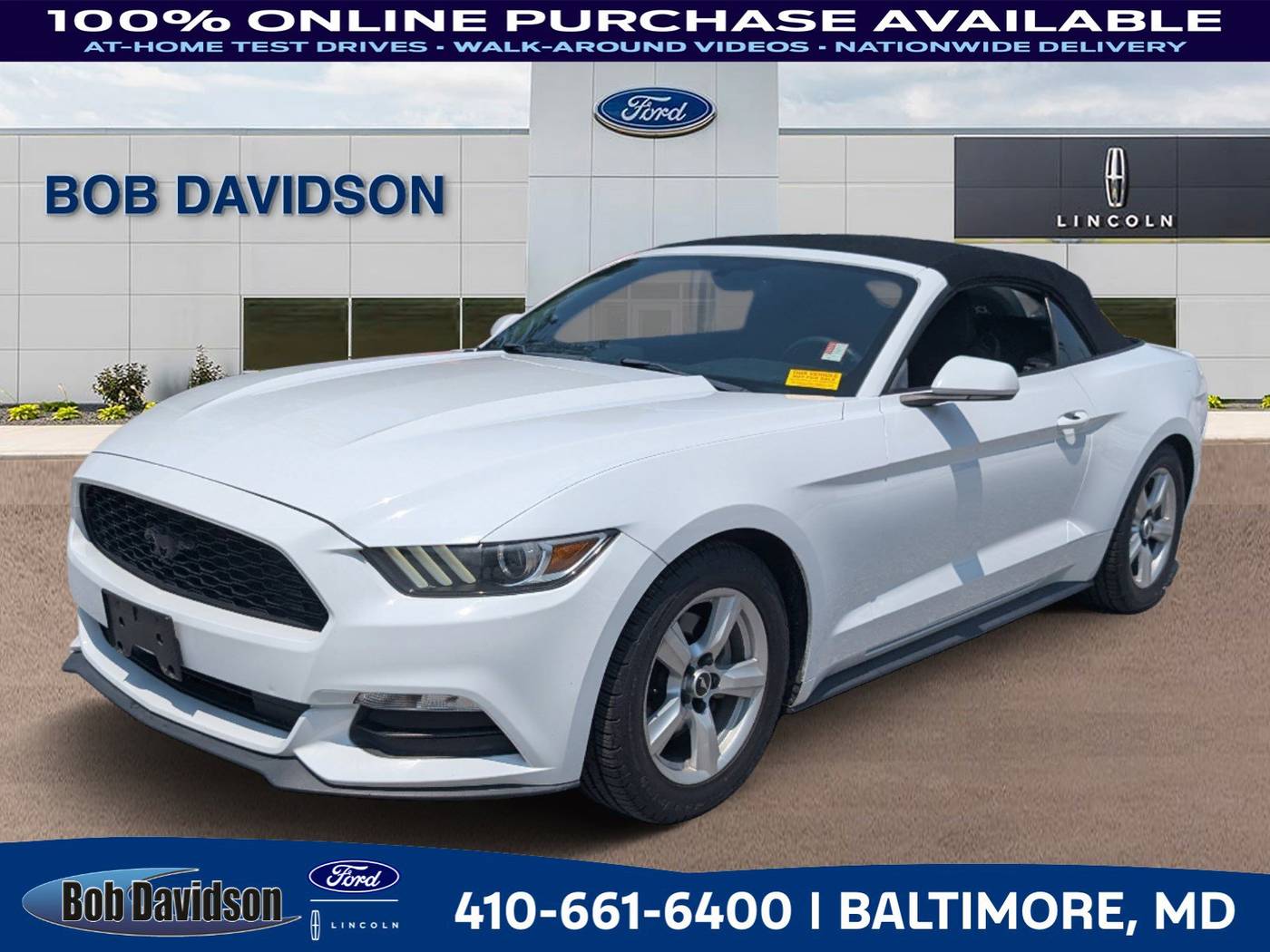 2016 Ford Mustang V6 — Convertible — 50,337 mi — Baltimore, MD