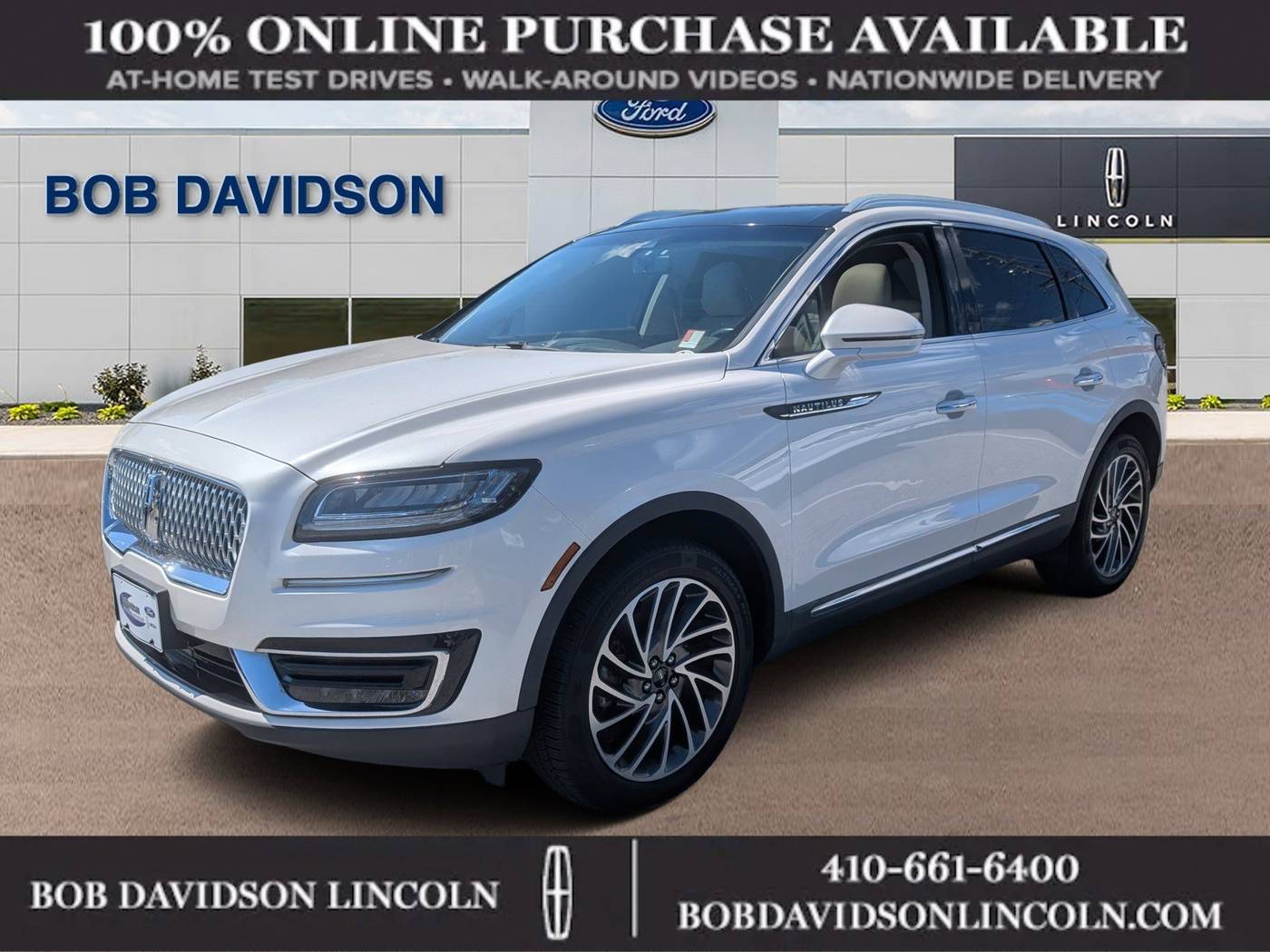 2019 Lincoln Nautilus Reserve — SUV — 53,407 mi — Baltimore, MD