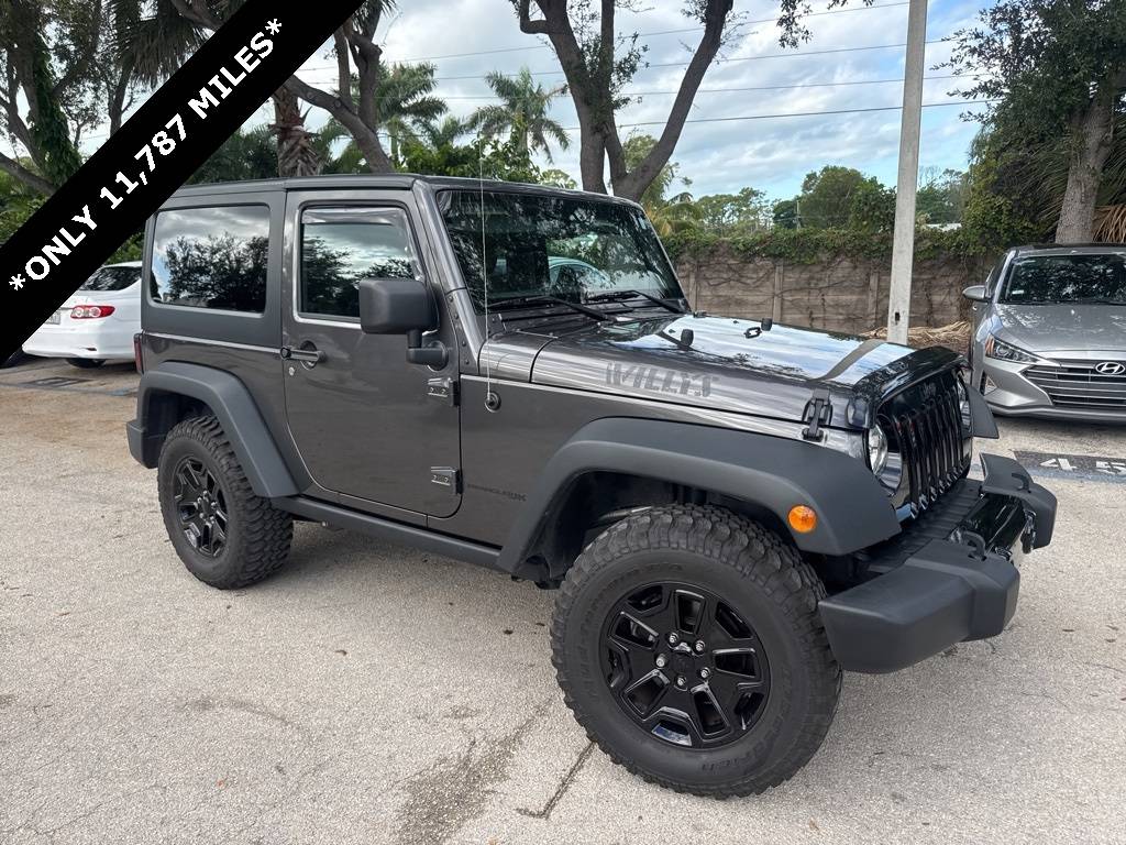 2018 Jeep Wrangler Willys Wheeler W — SUV — 11,787 mi — Naples, FL