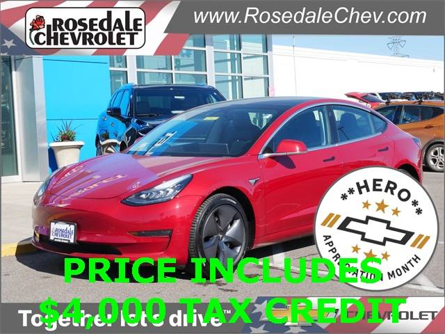2019 Tesla Model 3 Long Range — Sedan — 69,245 mi — Roseville, MN