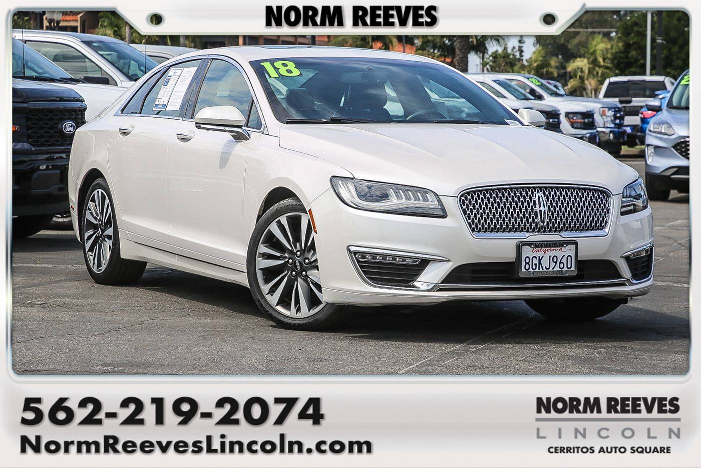 2018 Lincoln MKZ Reserve — Sedan — 23,848 mi — Cerritos, CA