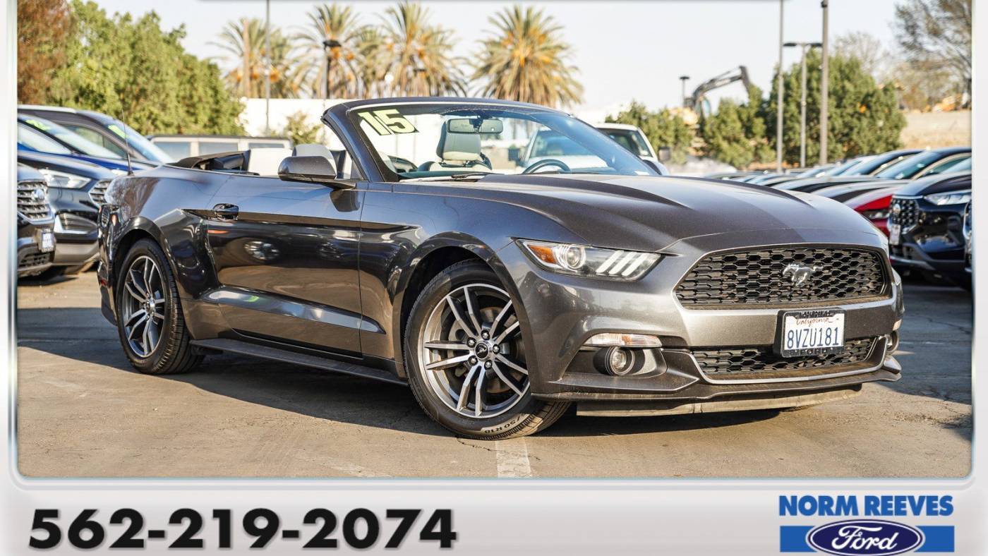 2015 Ford Mustang EcoBoost Premium — Convertible — 77,496 mi — Cerritos, CA