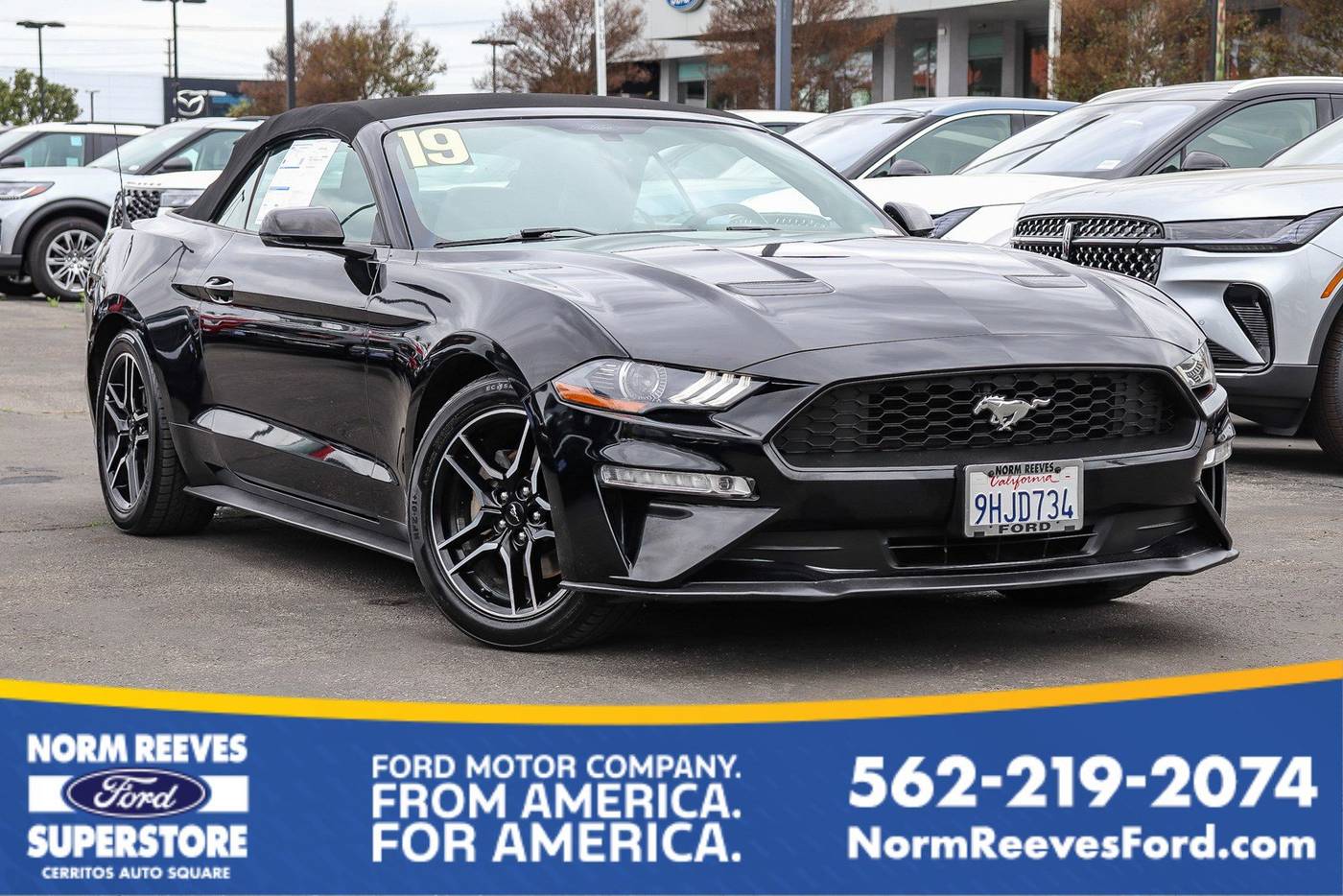 2019 Ford Mustang EcoBoost Premium — Convertible — 54,177 mi — Cerritos, CA
