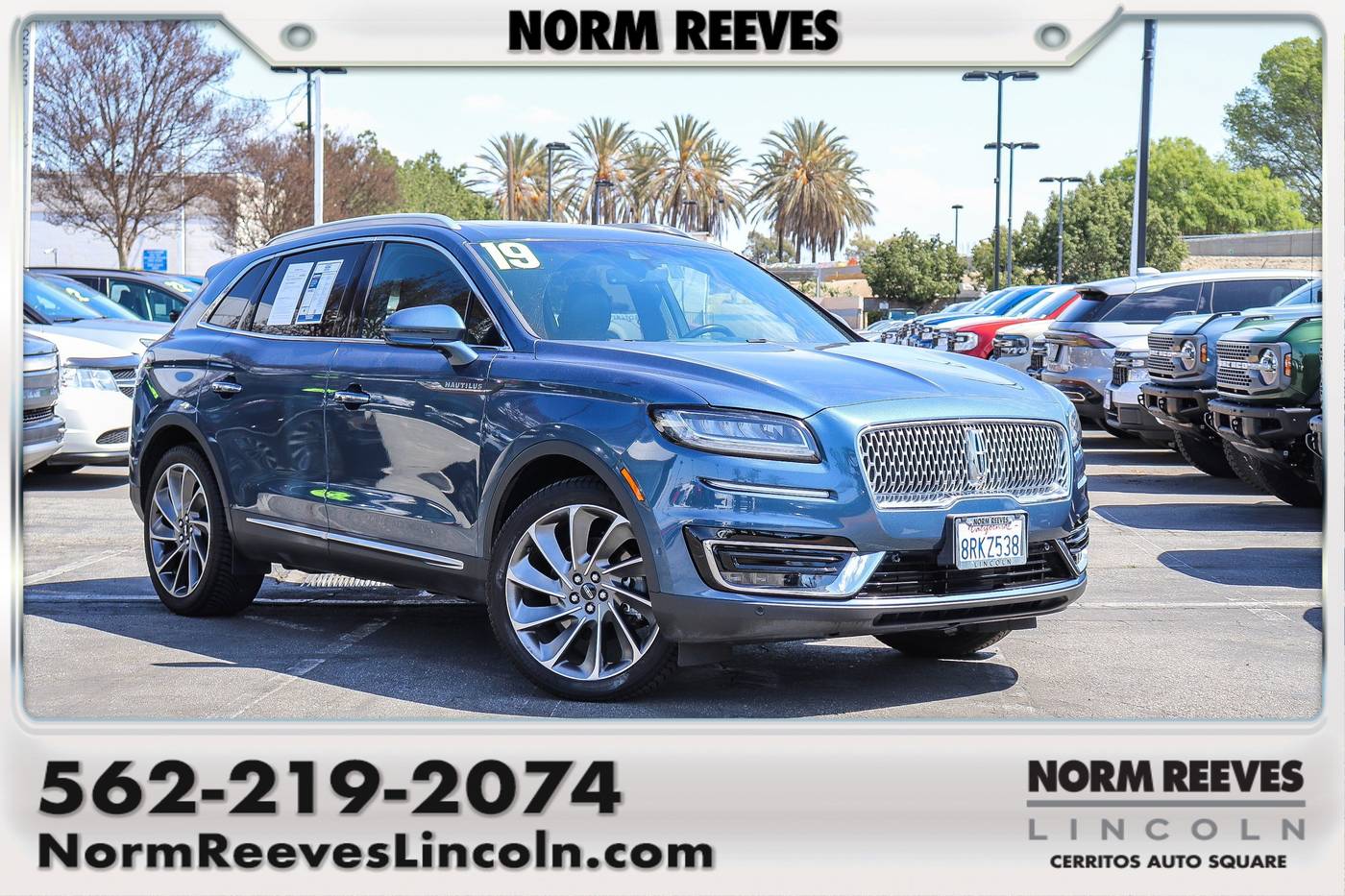 2019 Lincoln Nautilus Reserve — SUV — 54,901 mi — Cerritos, CA