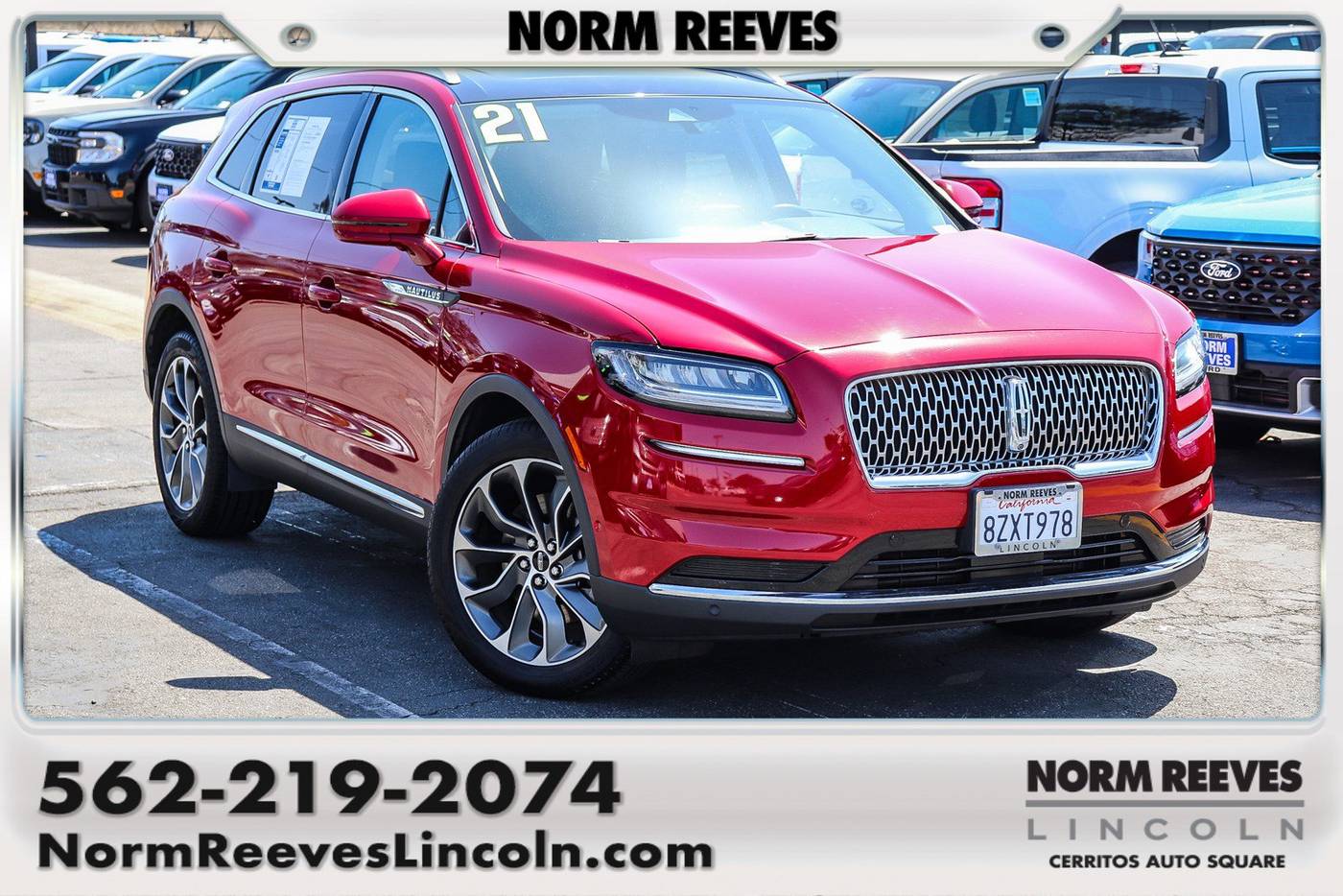 2021 Lincoln Nautilus Reserve — SUV — 60,129 mi — Cerritos, CA