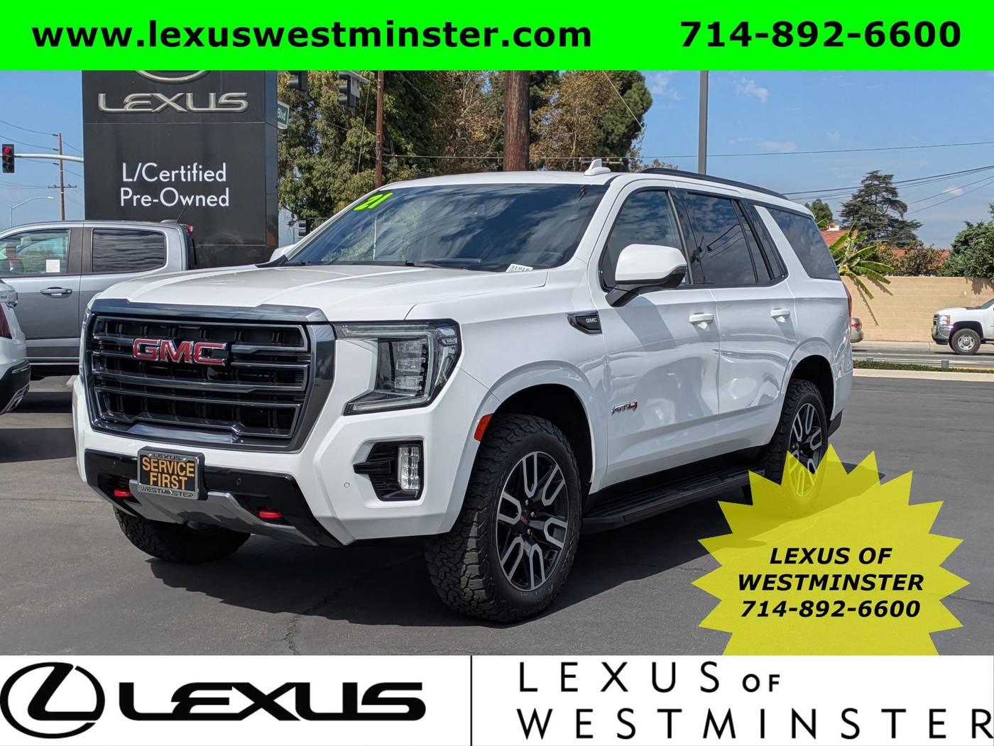 2021 GMC Yukon AT4 — SUV — 77,257 mi — Westminster, CA