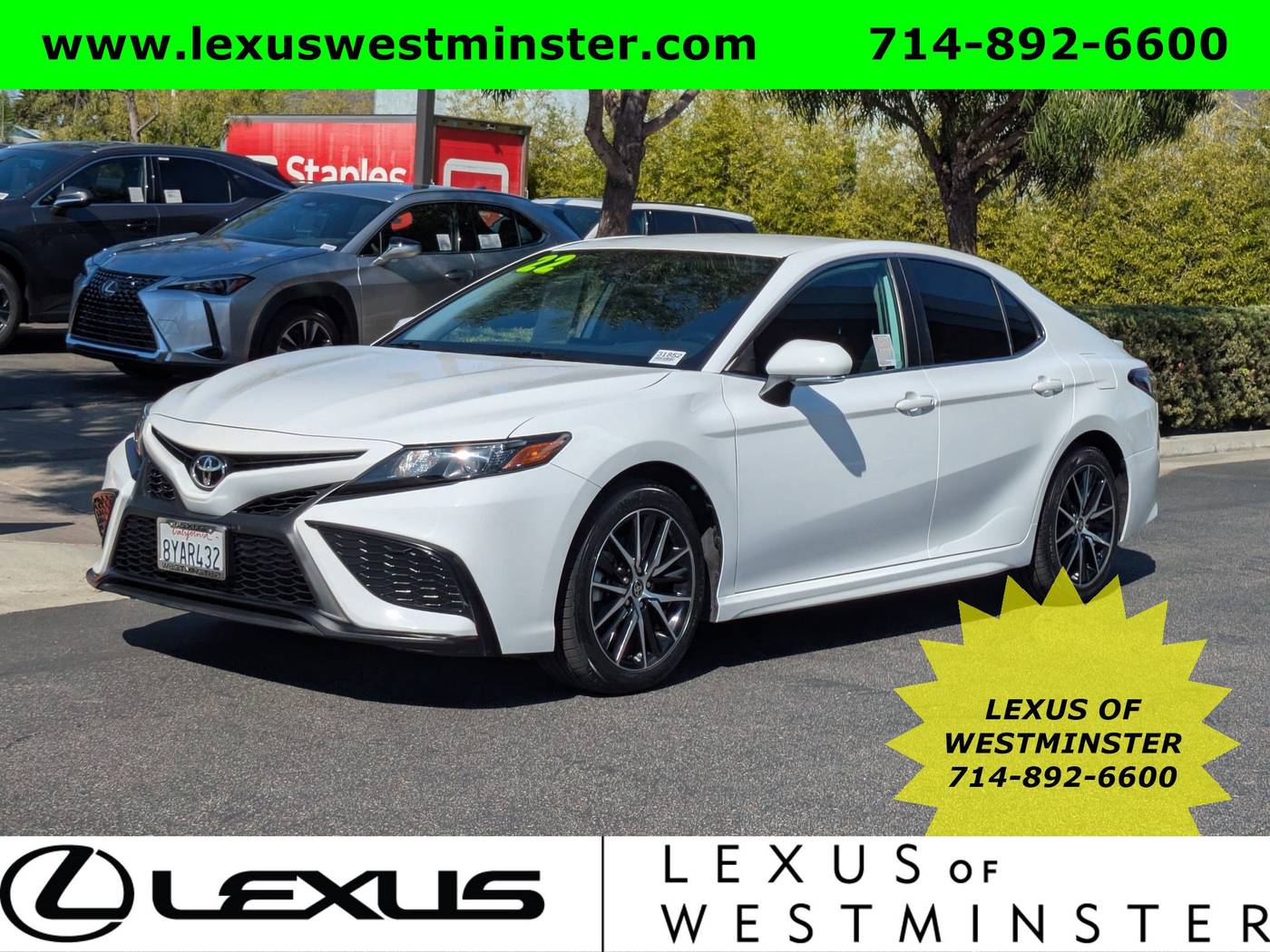 2022 Toyota Camry SE — Sedan — 46,316 mi — Westminster, CA