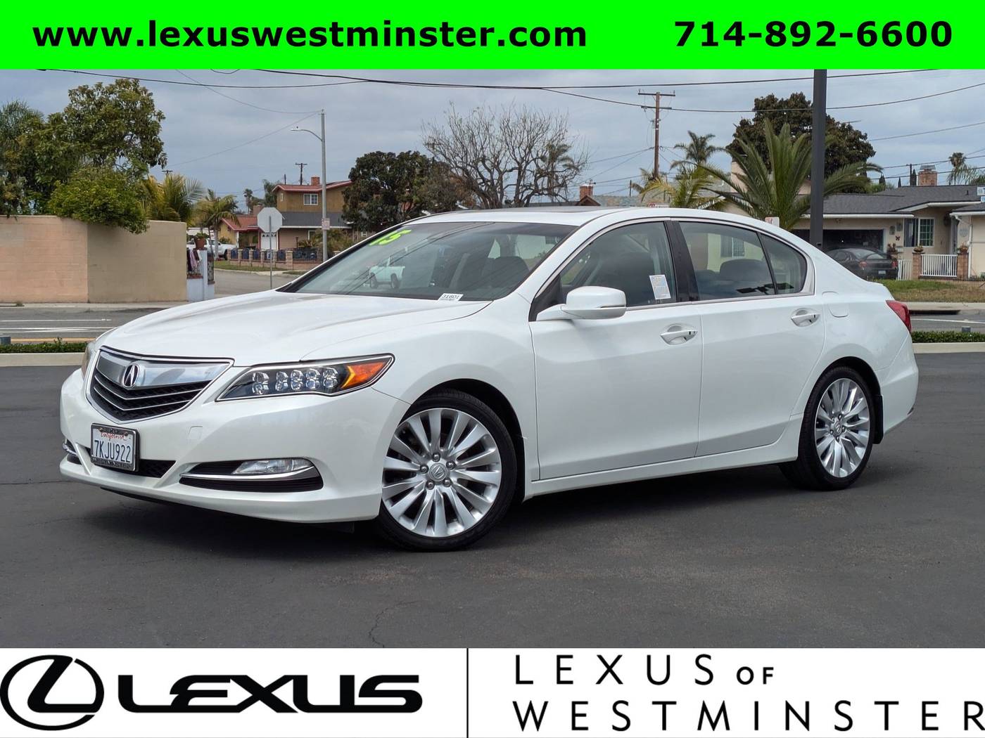 2015 Acura RLX Technology Package — Sedan — 67,972 mi — Westminster, CA