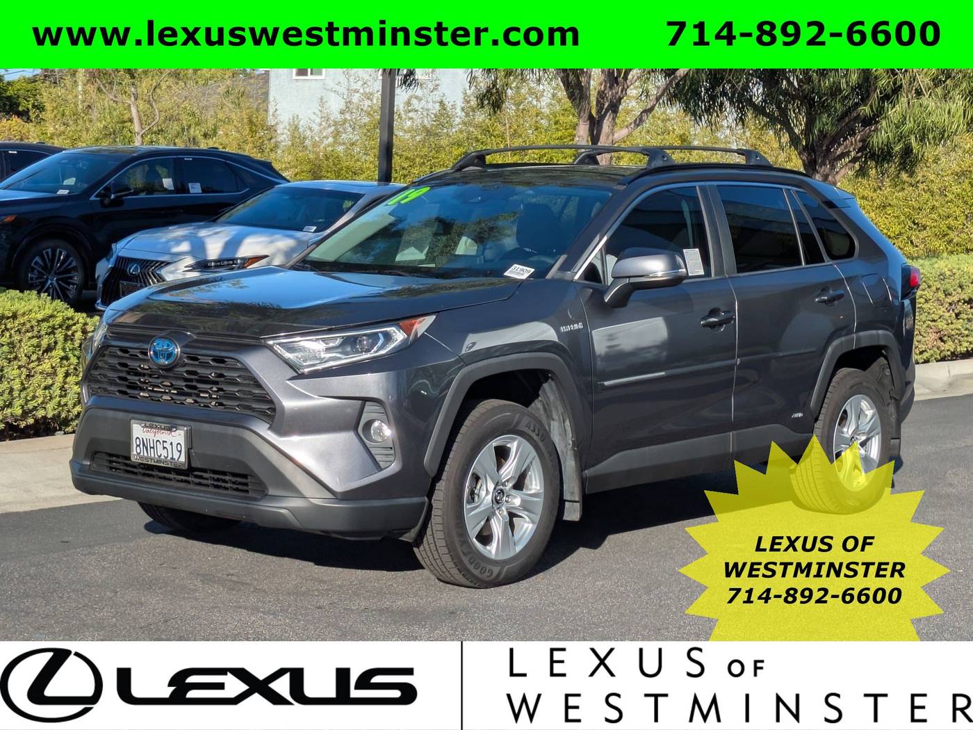 2019 Toyota RAV4 Hybrid XLE — SUV — 84,215 mi — Westminster, CA