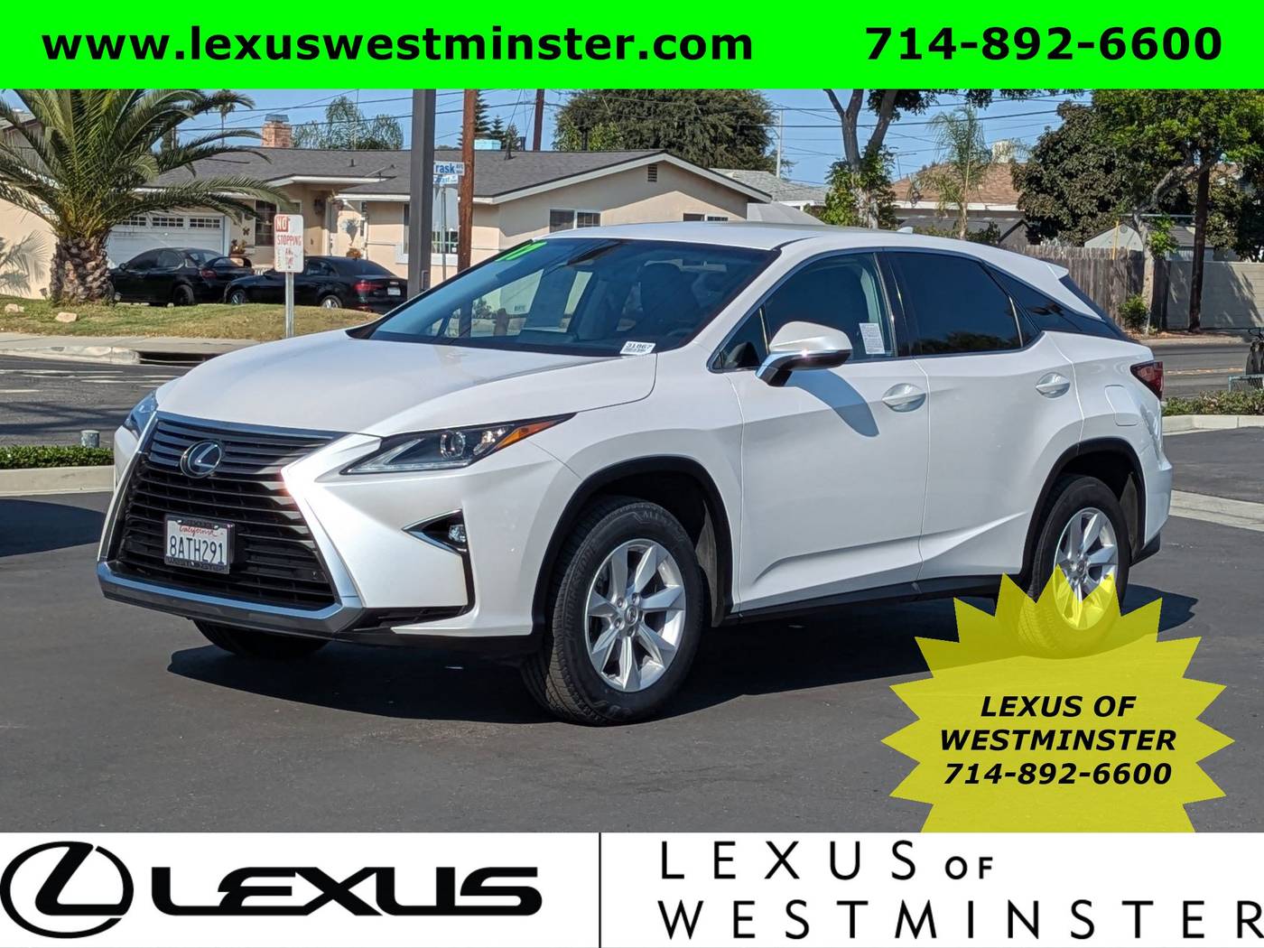 2017 Lexus RX RX 350 — SUV — 54,145 mi — Westminster, CA