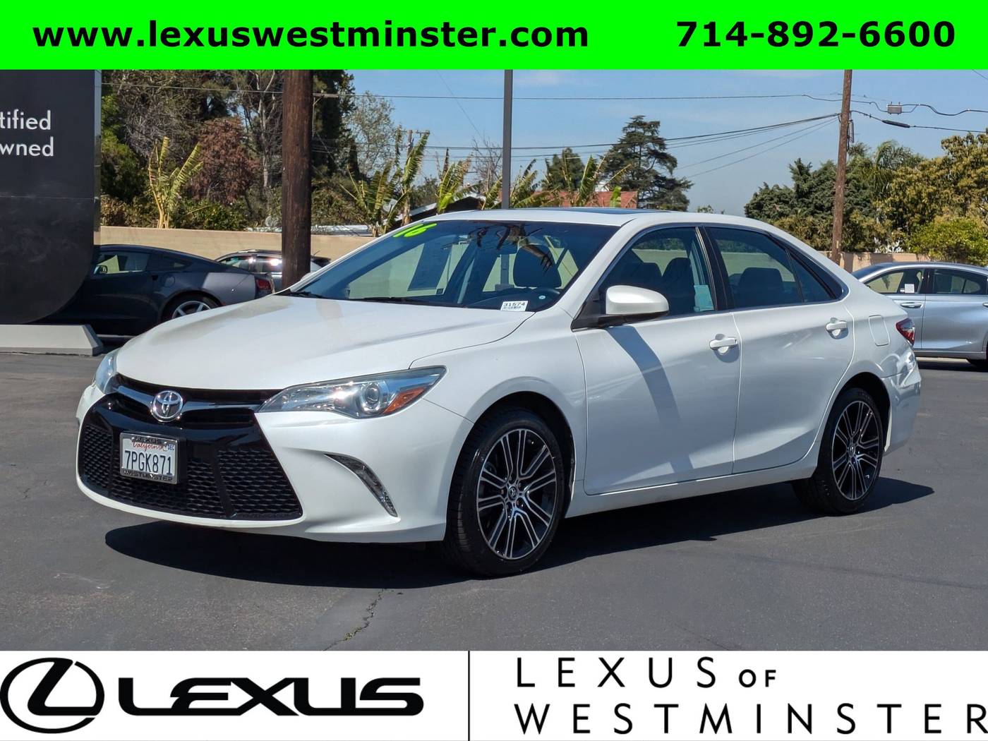 2016 Toyota Camry SE — Sedan — 76,935 mi — Westminster, CA