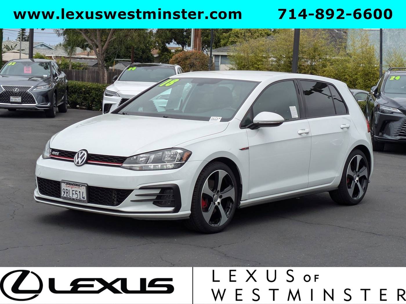 2018 Volkswagen Golf GTI S — Hatchback — 49,791 mi — Westminster, CA