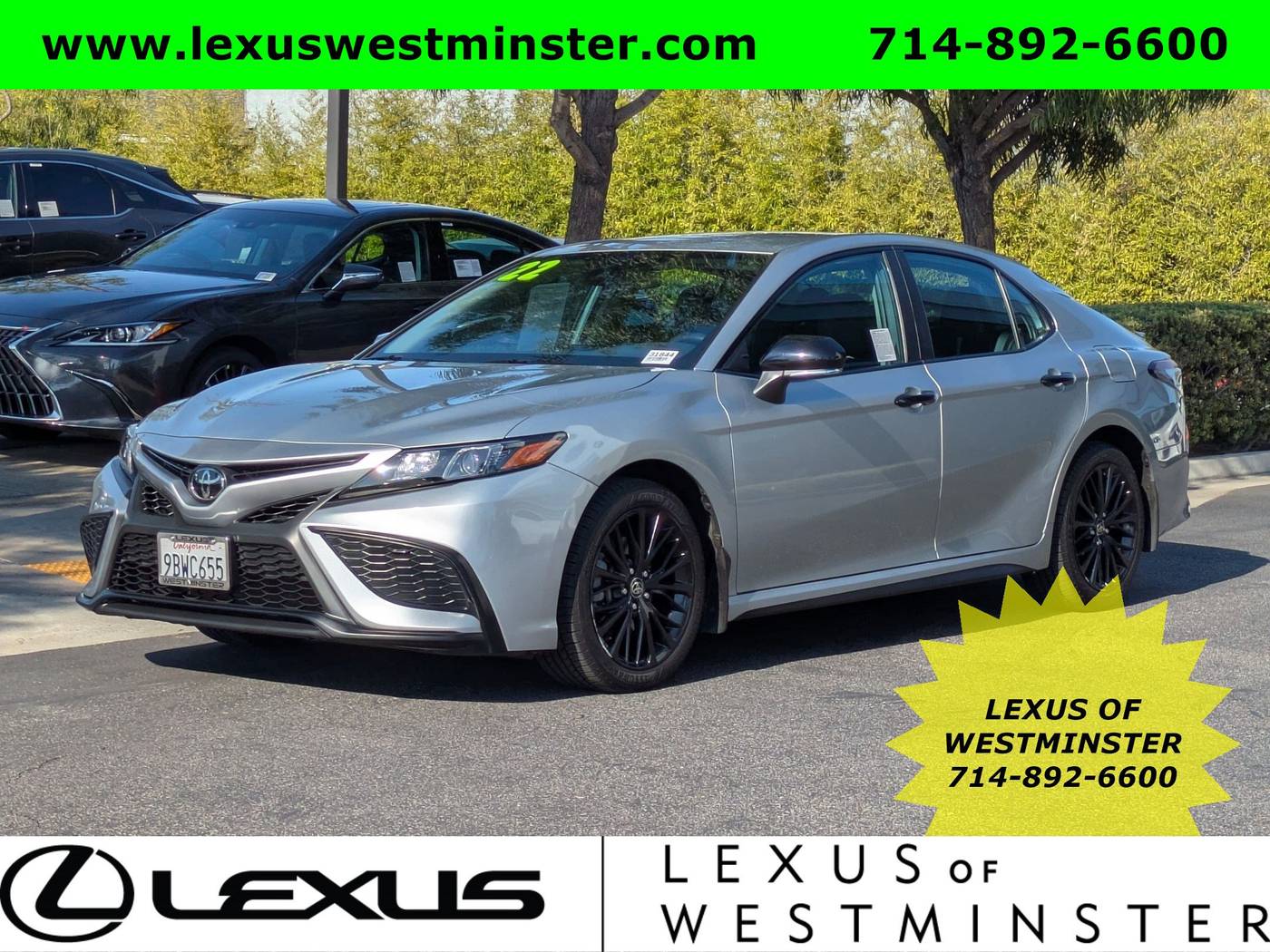 2022 Toyota Camry SE Nightshade — Sedan — 47,185 mi — Westminster, CA
