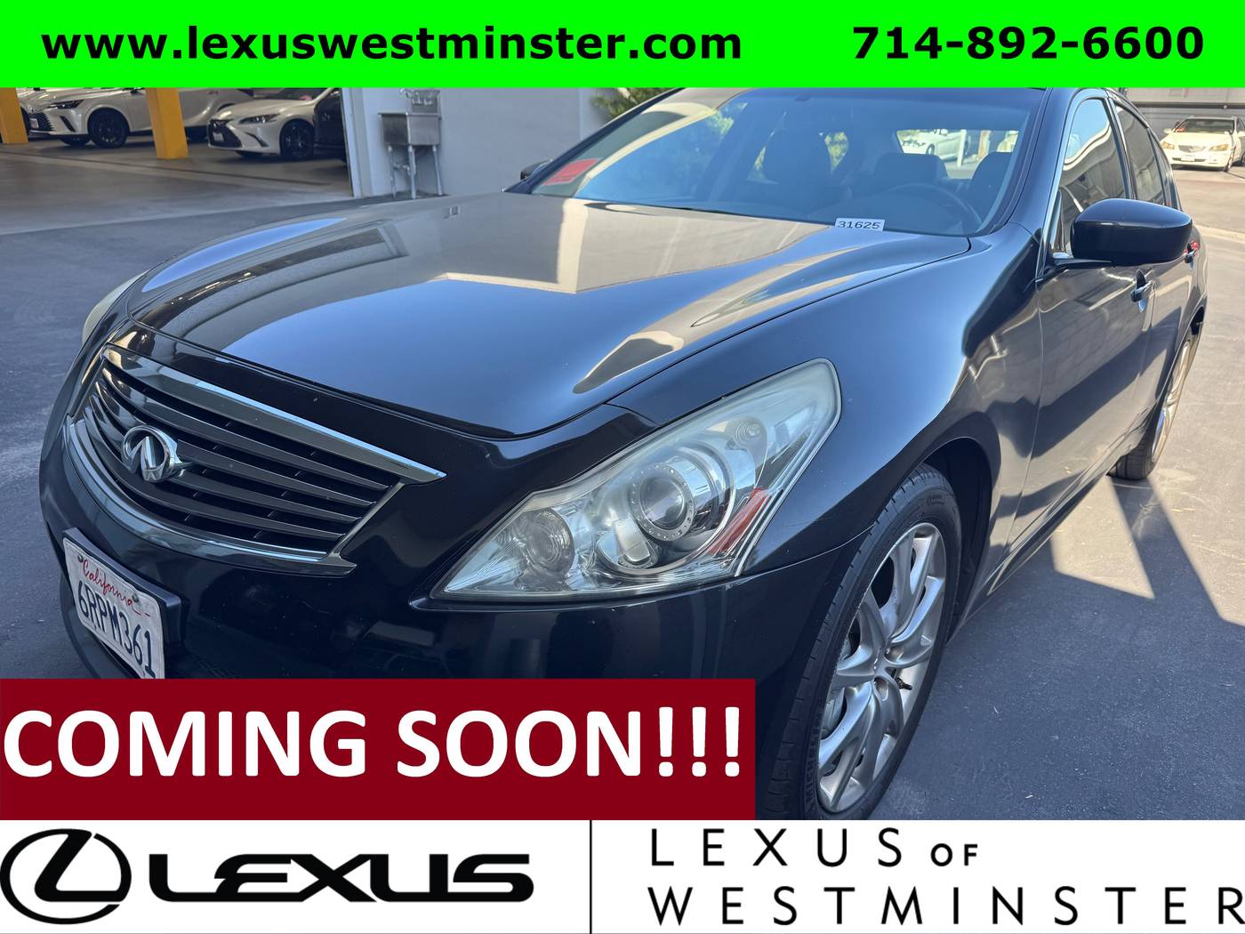 2011 INFINITI G G37 — Sedan — 98,837 mi — Westminster, CA