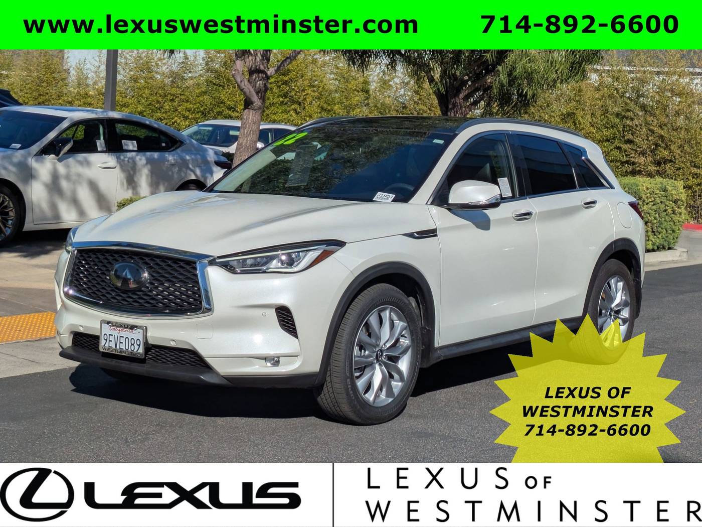 2022 INFINITI QX50 ESSENTIAL — SUV — 24,190 mi — Westminster, CA