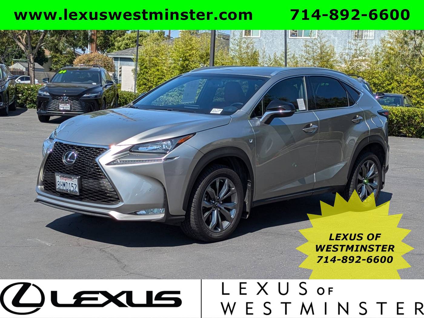 2016 Lexus NX NX 200t F Sport — SUV — 50,664 mi — Westminster, CA